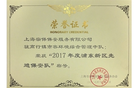 高行中隊2017年度浦東新區先進(jìn)保安隊