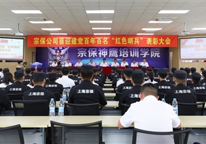 宗保公司召開(kāi)百名“紅色哨兵”先進(jìn)個(gè)人表彰大會(huì )